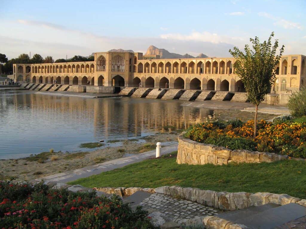 historical bridge on the Zayanderud