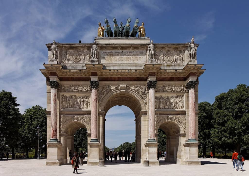 Triomphe du Carrousel Paris neoclassical architecture