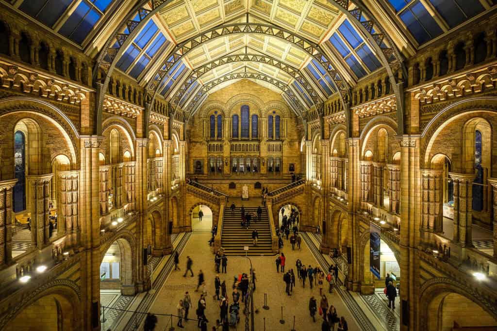 Natural History Museum interior London