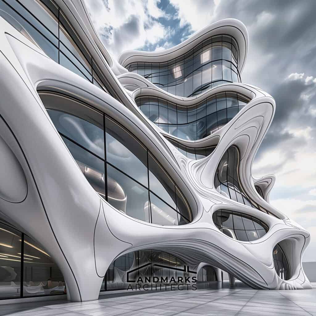 Parametricism architecture AI photo