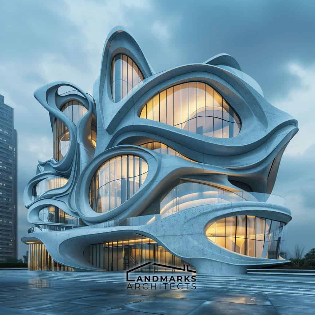 Parametricism architecture AI photo