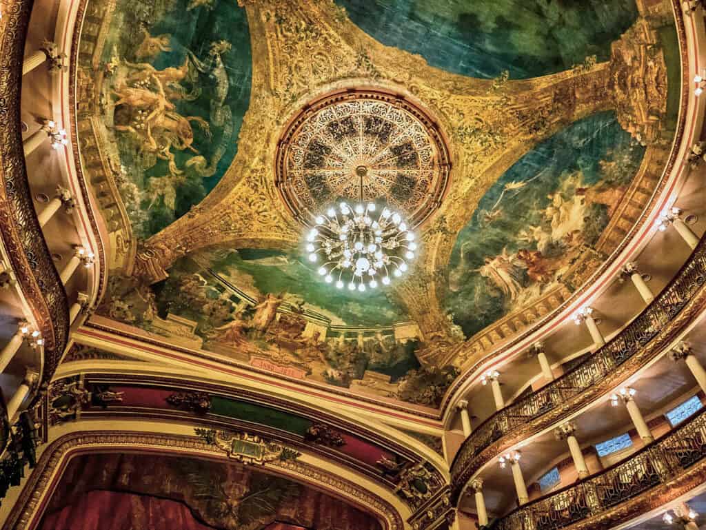 Interior of Amazon Theatre, Manaus, Brazil