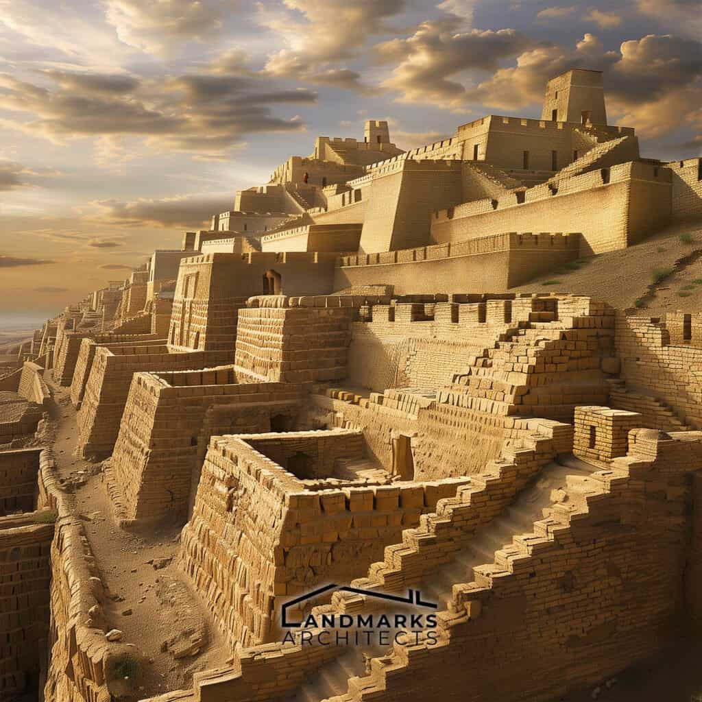 Ancient Mesopotamian architecture materials and features