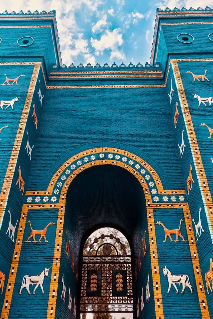 The Ishtar Gate, an ancient Babylonian gate