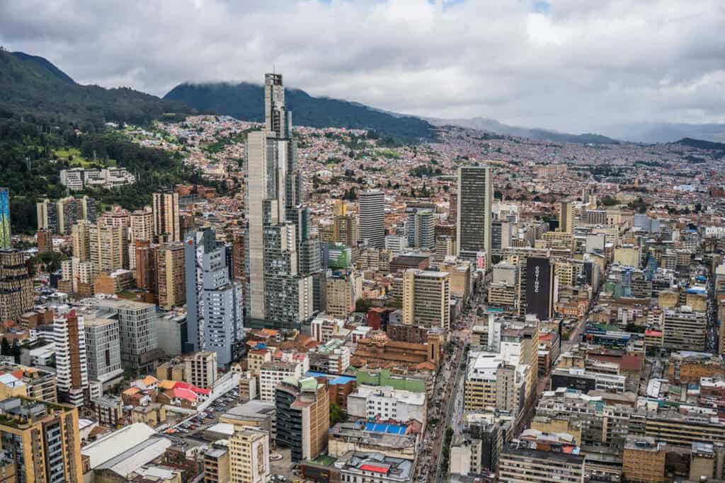 Skyscrapers in downtown Bogotá, Colombia