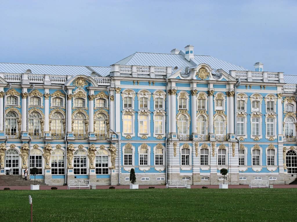 Catherine Palace exterior Pushkin Russia