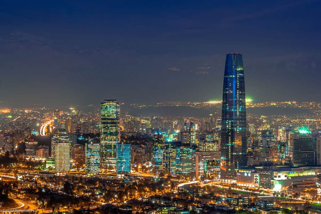 Santiago, Chile at Night