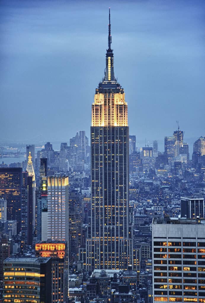 Empire State Building, a historic skyscraper in New York City