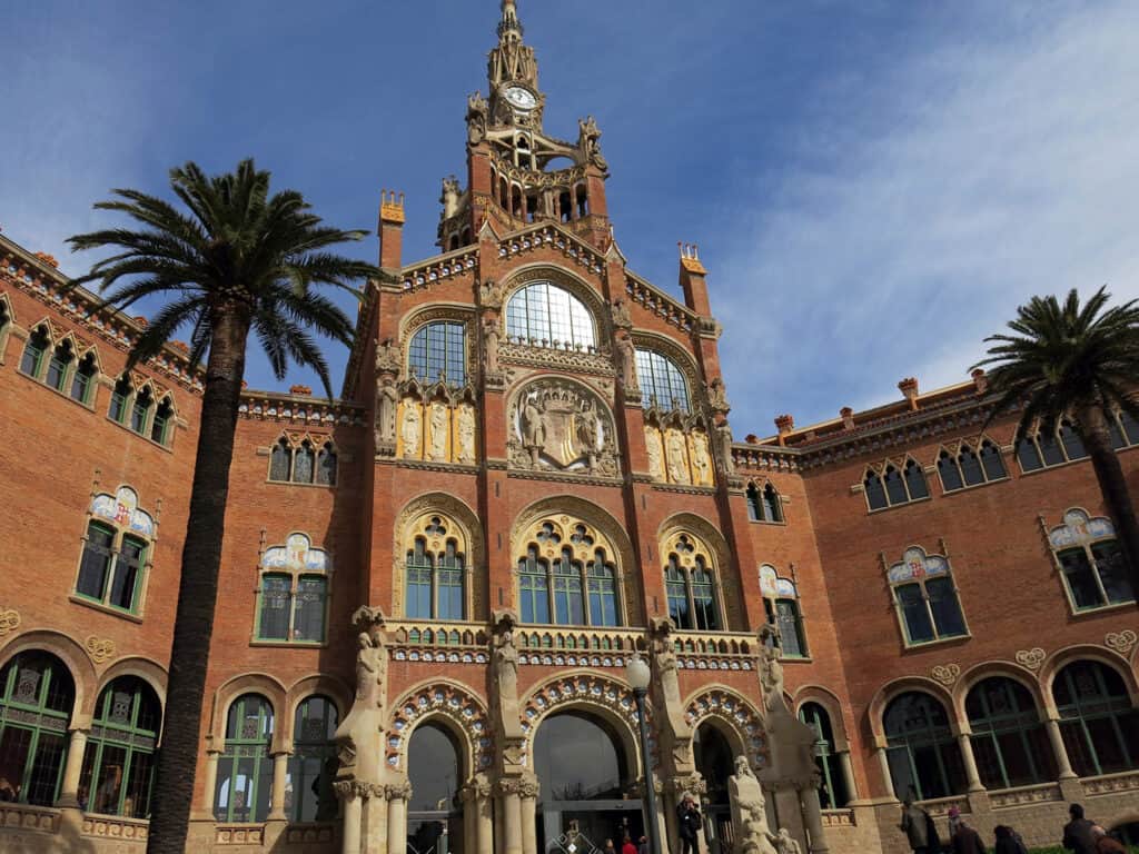 Hospital de Sant Pau architectural details, Barcelona