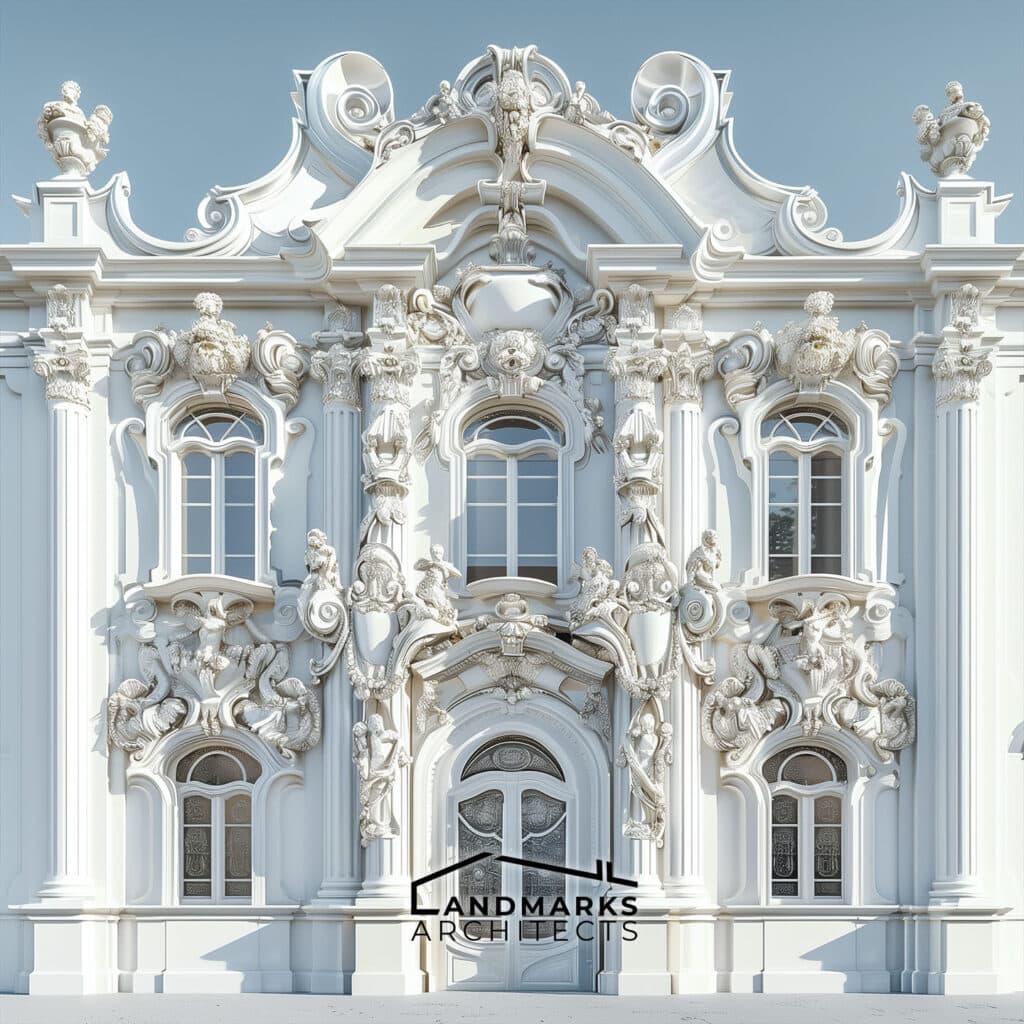 Innovative material use in AI-enhanced Baroque architecture