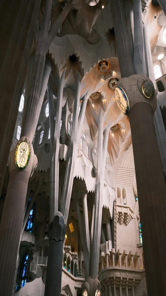 Interior of Sagrada Familia, Barcelona