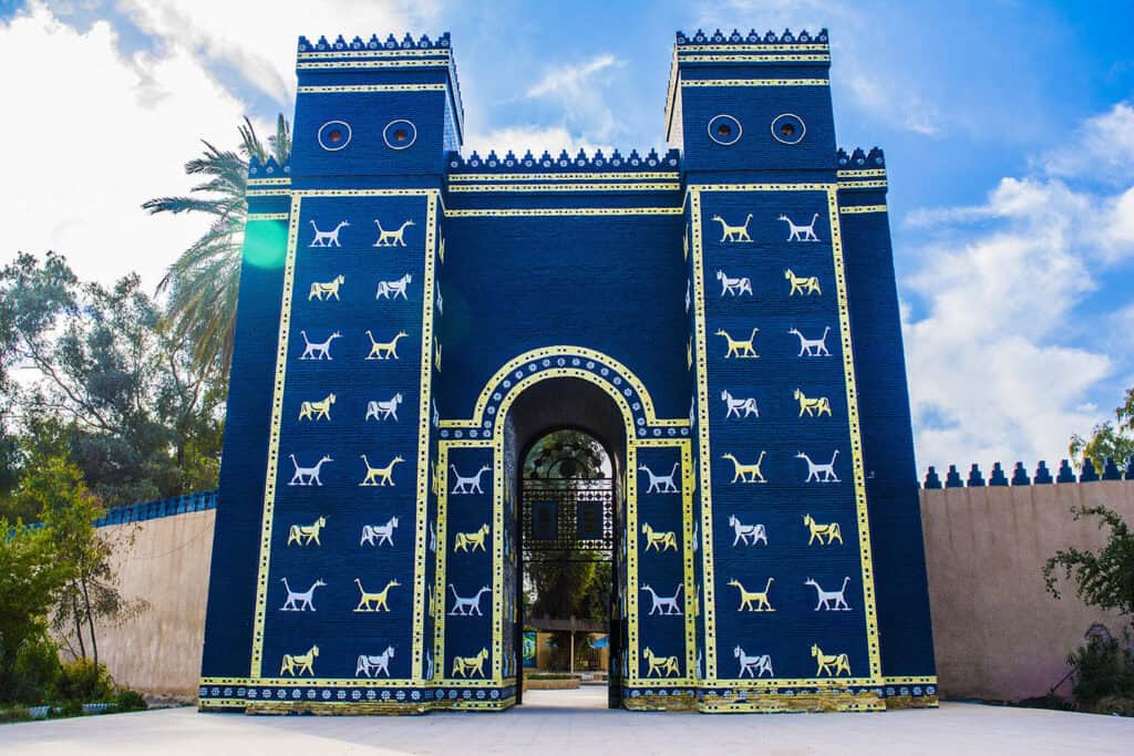 Replica of the Ishtar Gate in Hillah, Iraq