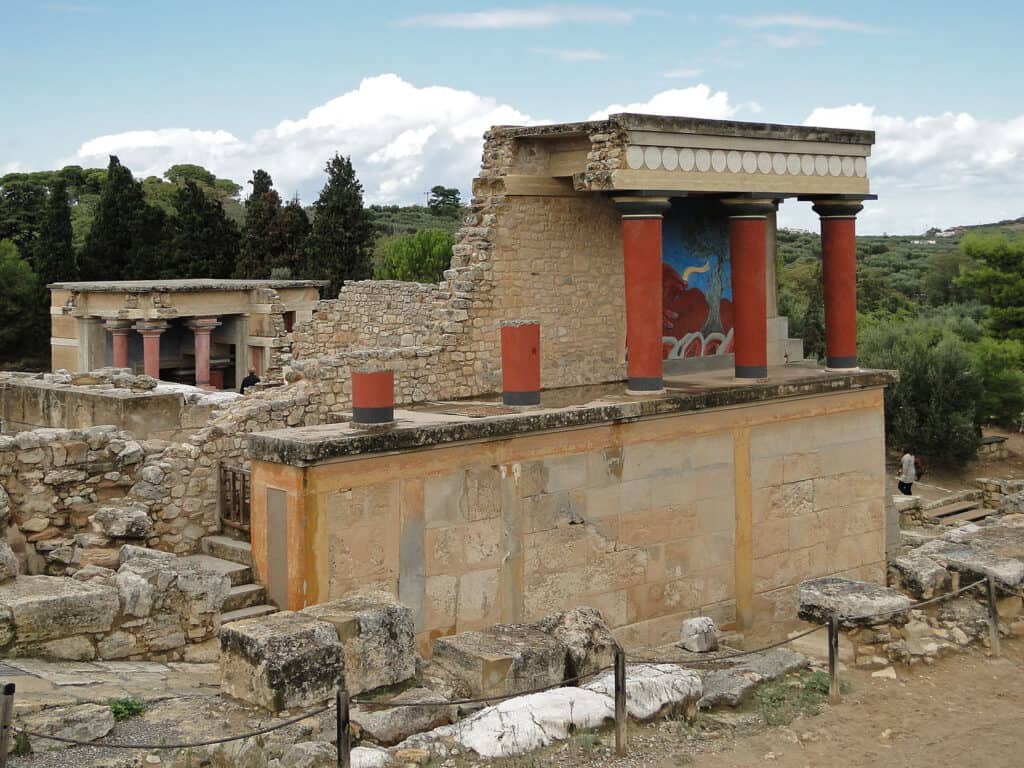 Palace of Knossos in Crete, Greece