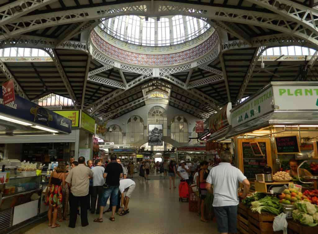 Interior of Mercado Central, Santiago, Chile