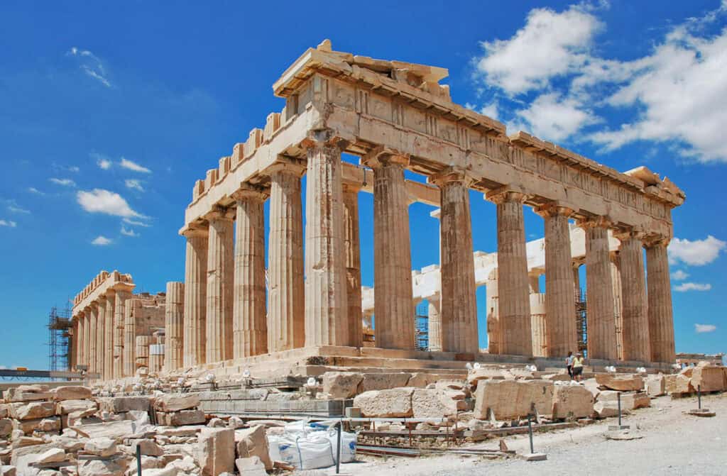 The Parthenon in Athens, Greece