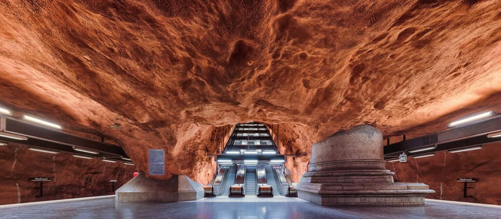 Rådhuset Station Stockholm modern organic architecture