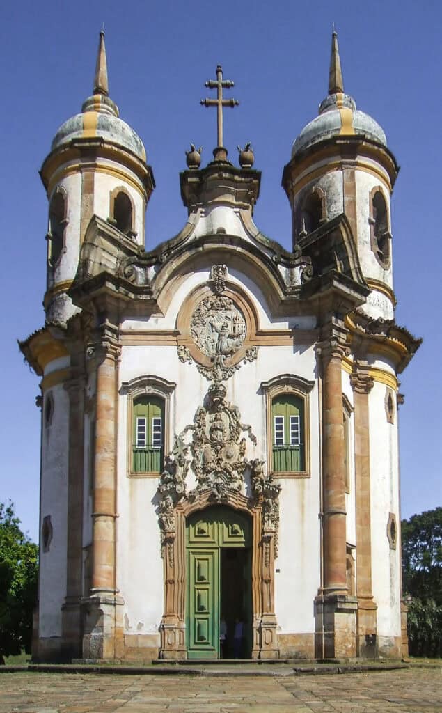 São Francisco de Assis Church in Ouro Preto, Brazil