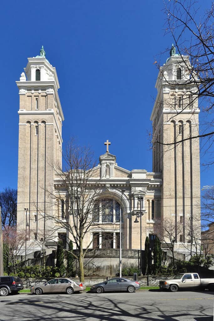 The Cathedral Basilica of St. James, a historic church in Seattle, Washington