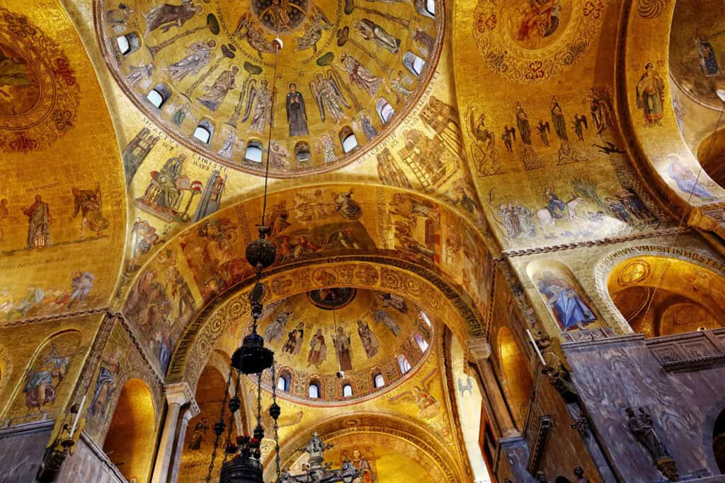 Interior of St. Mark's Basilica, Venice, Italy