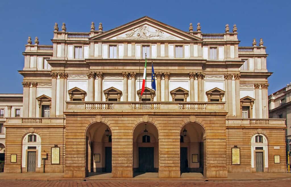 Teatro alla Scala, Milan, neoclassical architecture