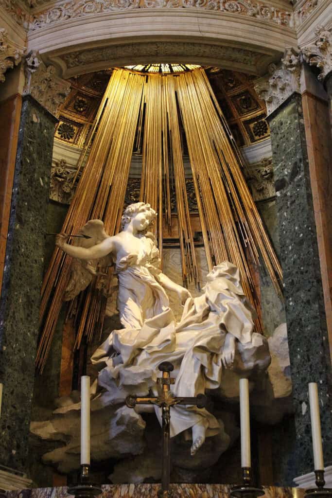 Ecstasy of Saint Teresa Baroque sculpture