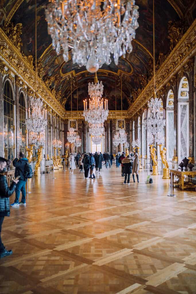 Interior of the Palace of Versailles, France