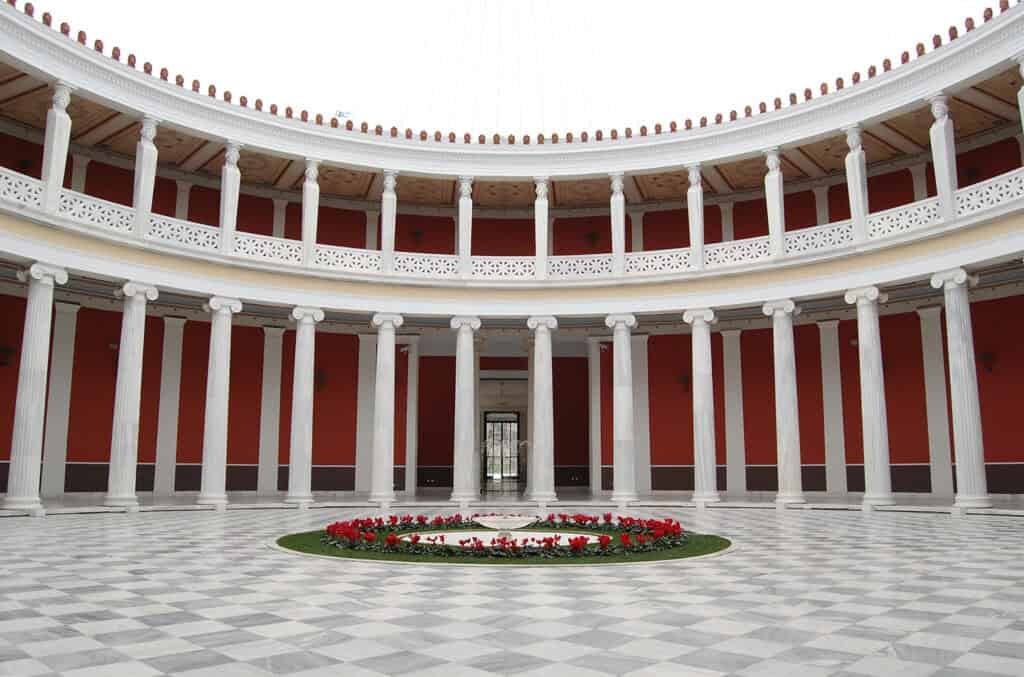 Zappeion atrium in Athens, Greece