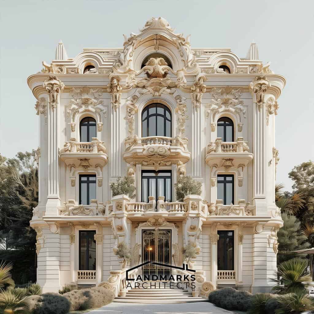 AI-inspired modern Baroque architecture