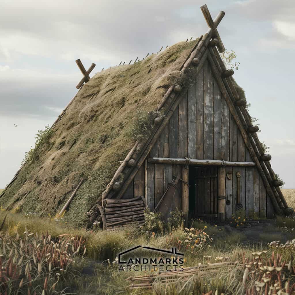 Viking construction materials, photo AI