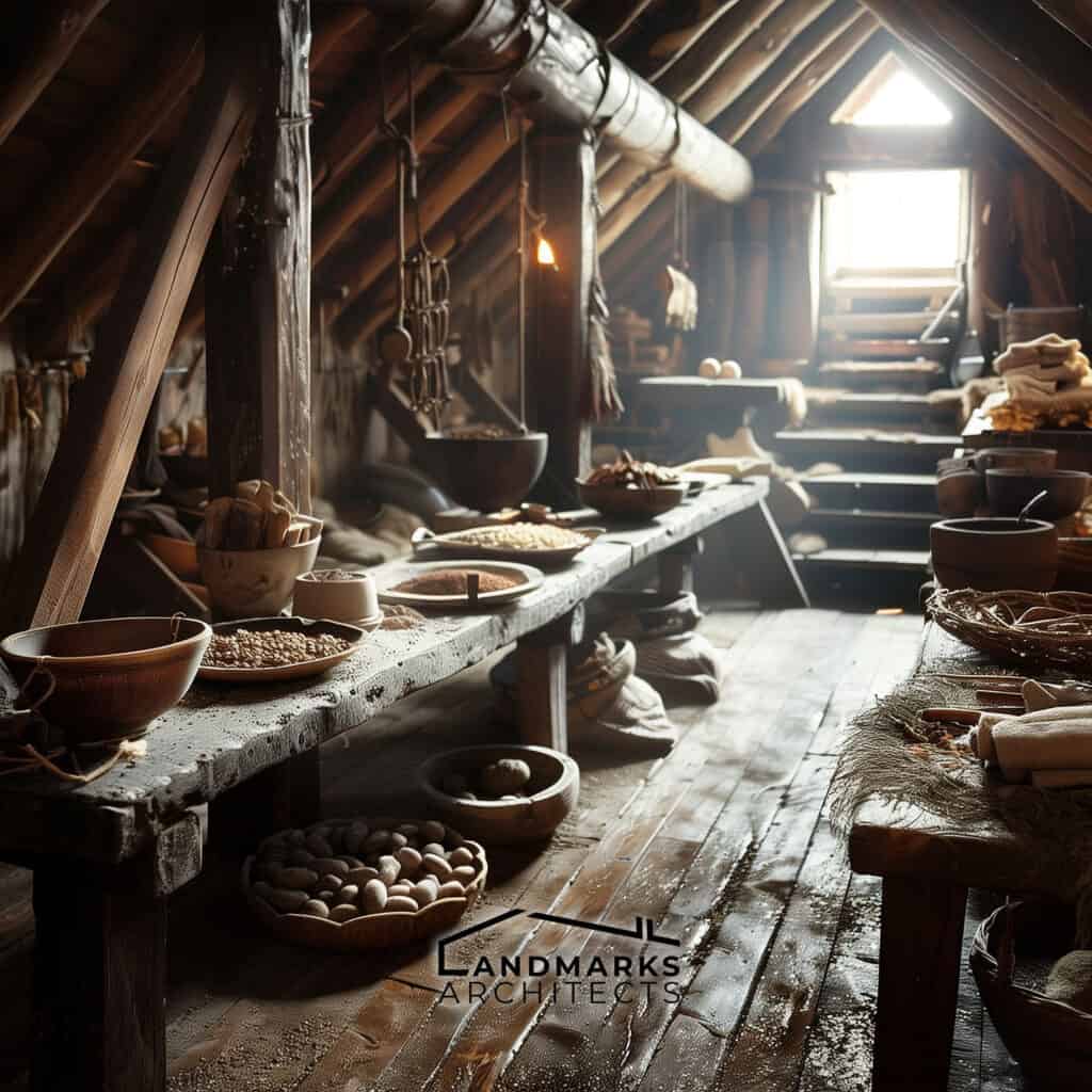 Viking storage areas, photo AI