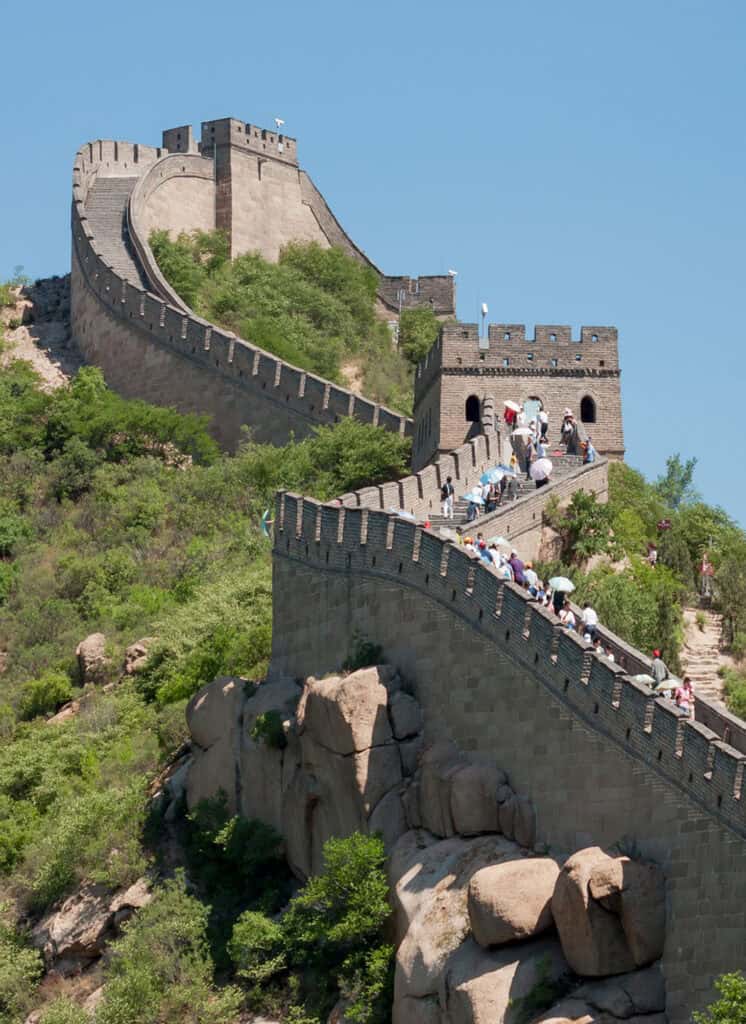 The Great Wall of China at Badaling is a well-preserved section