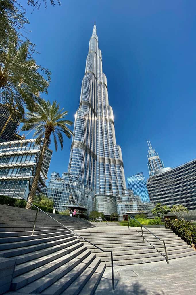 Burj Khalifa, the tallest skyscraper in Dubai, UAE