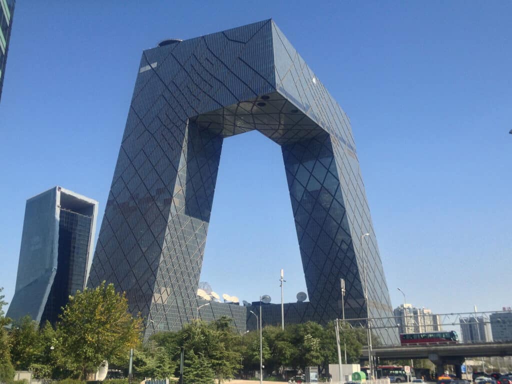 CCTV Headquarters, a modern architectural landmark in Beijing