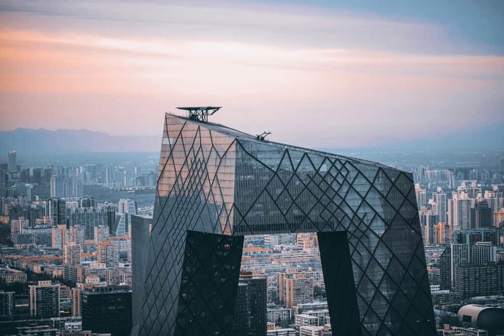 CCTV Headquarters, a striking building in Beijing’s cityscape