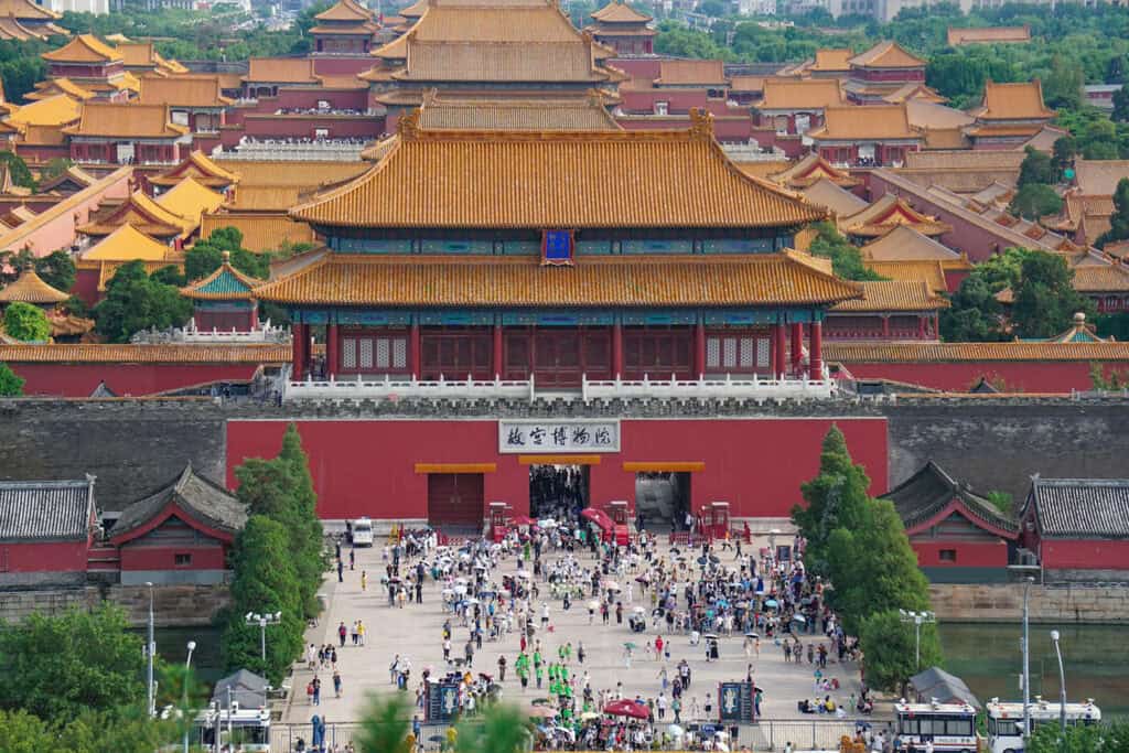 Forbidden City, a historic palace complex in Beijing, China