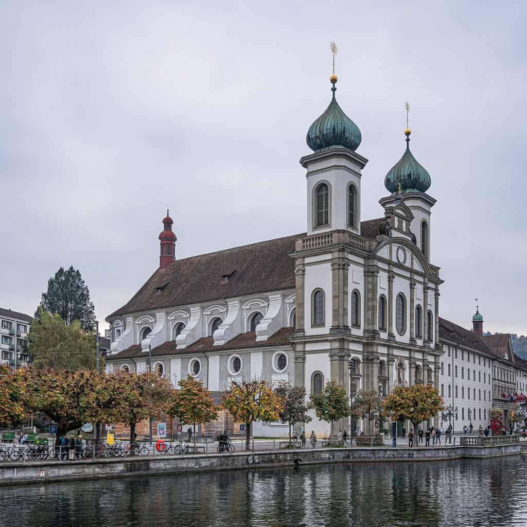 Jesuit Church in Lucerne, a Baroque church in Lucerne, Switzerland.