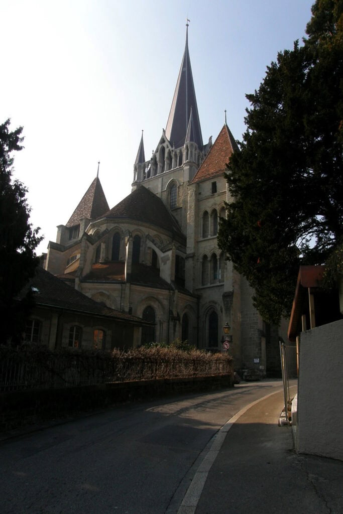 Lausanne Cathedral, a Gothic cathedral in Lausanne, Switzerland.