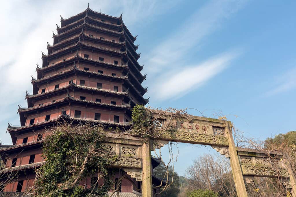 The Liuhe Pagoda, a historic pagoda in Hangzhou, China