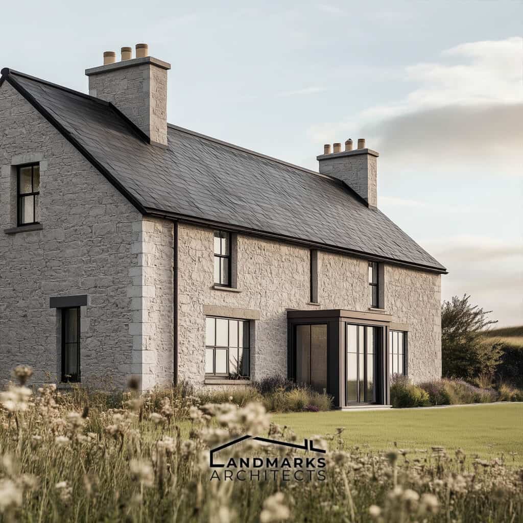 Modern Irish architecture blends ancient styles with contemporary design