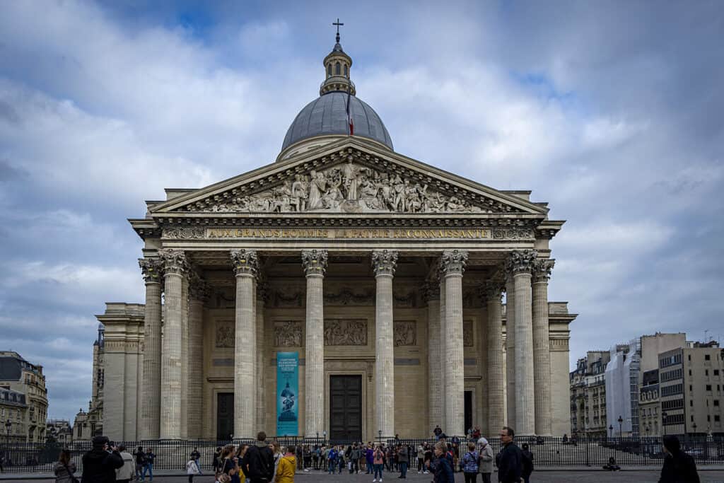 Pantheon in Paris, a neoclassical building