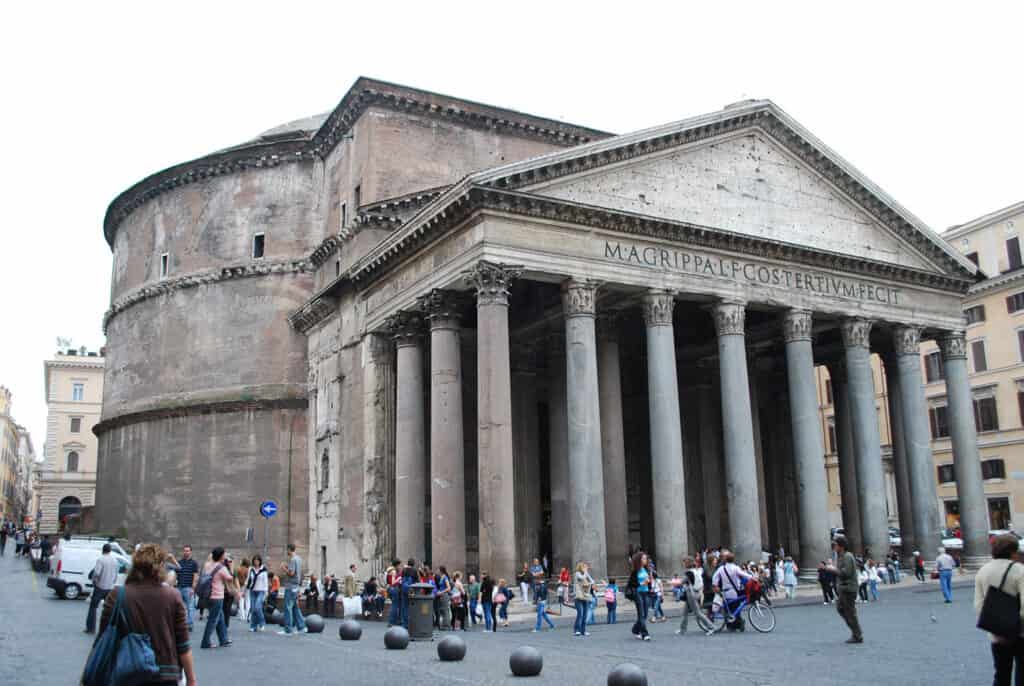 The Pantheon, an ancient Roman temple in Rome, Italy