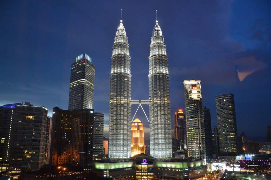 Petronas Twin Towers, iconic skyscrapers in Kuala Lumpur, Malaysia