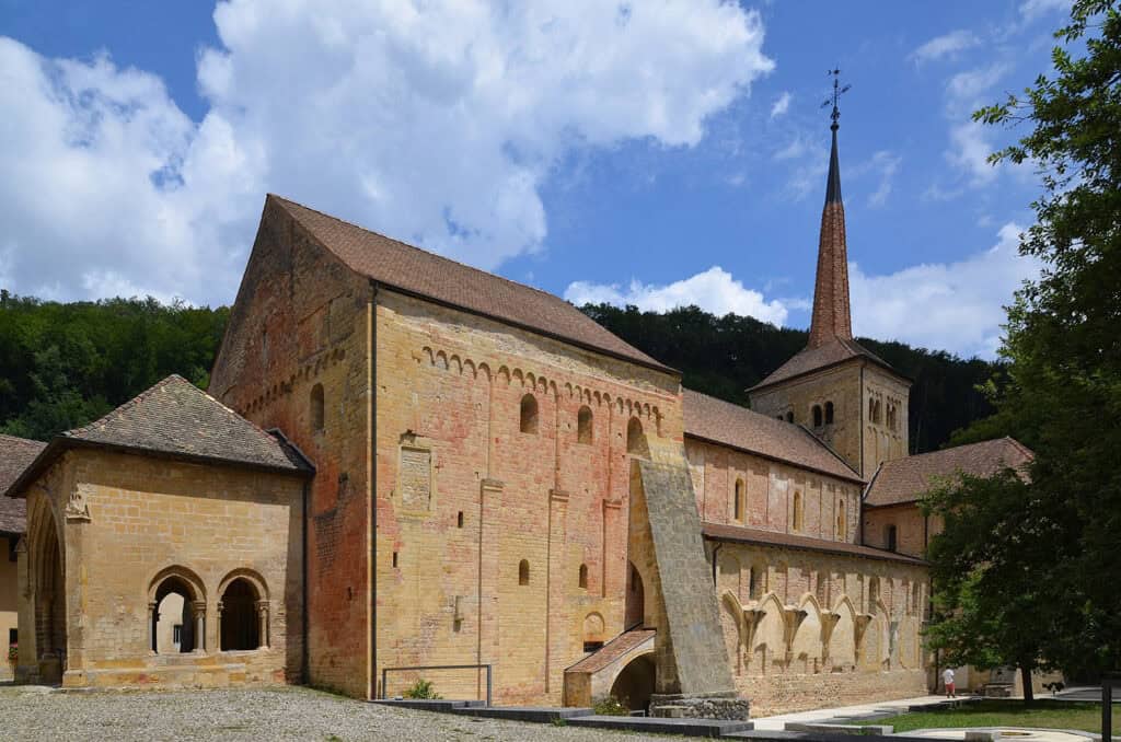 Romainmôtier Priory, a Romanesque priory in Switzerland.