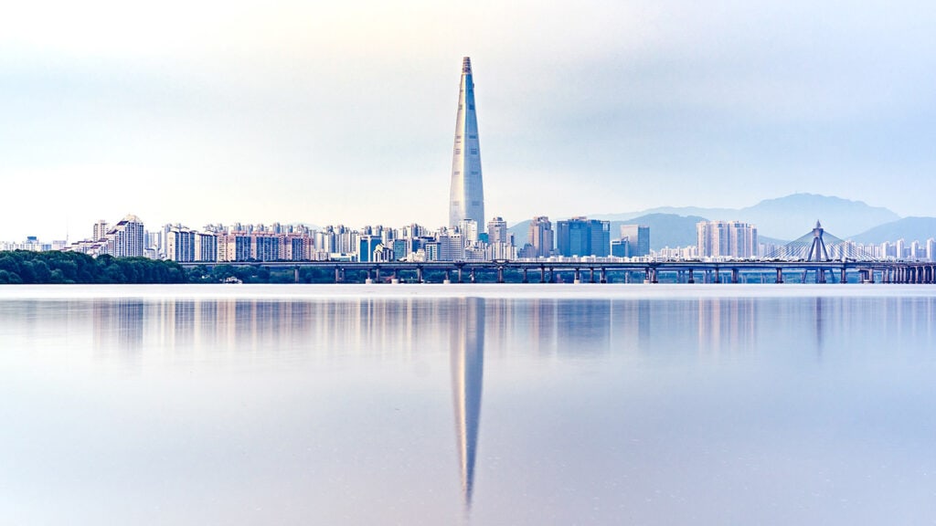 Seoul's skyline showcasing its modern high-rises and landmarks.