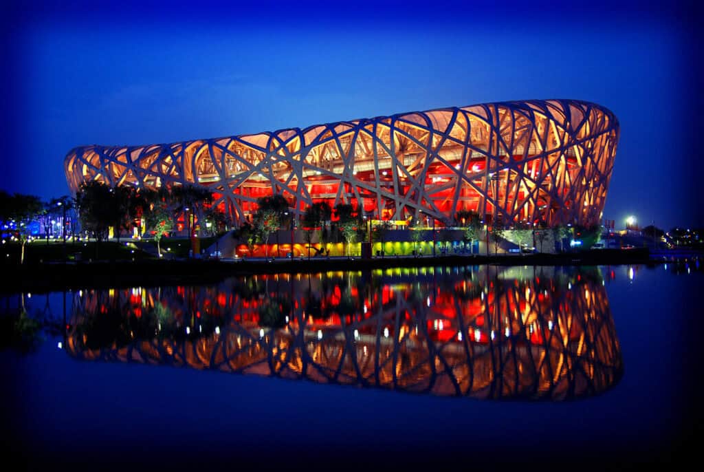 The Bird's Nest (National Stadium), an iconic sports venue in Beijing