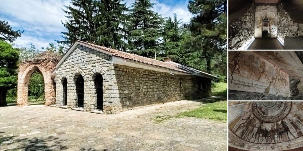 Thracian Temple of Kazanlak, an ancient burial site near Kazanlak, Bulgaria.