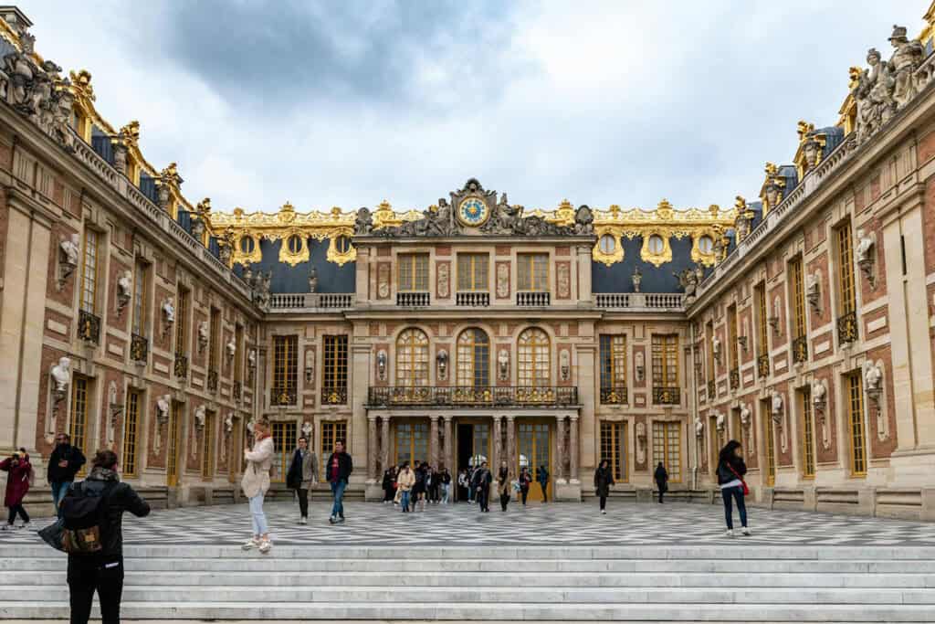 Palace of Versailles, a Baroque palace near Paris, France.