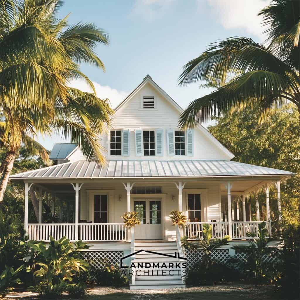 Traditional Bahamian architecture highlights historical charm and local materials.