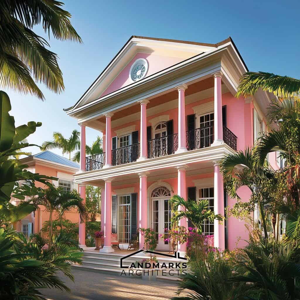 Colonial houses in Bahamian architecture feature traditional design