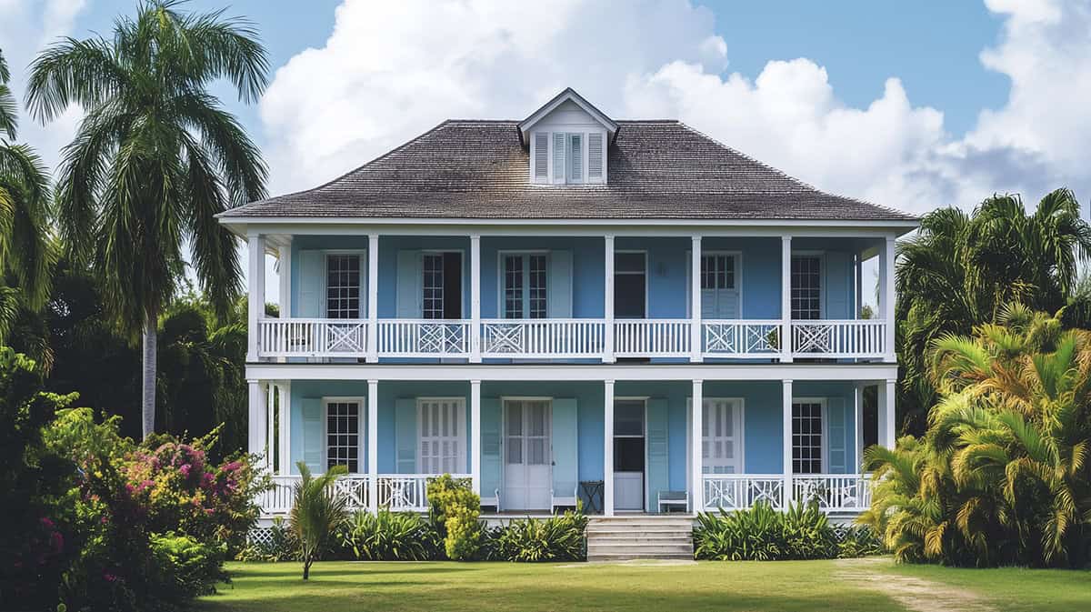 Traditional Bahamian architecture blends functionality with cultural heritage.